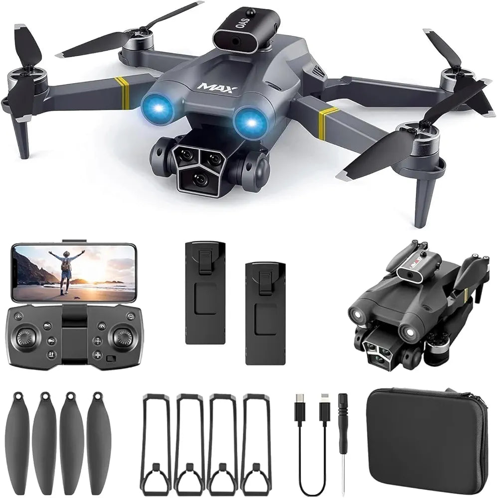 M3 Max – 4K Dual Camera, Foldable Quadcopter with WiFi FPV & Long Flight Time Drone