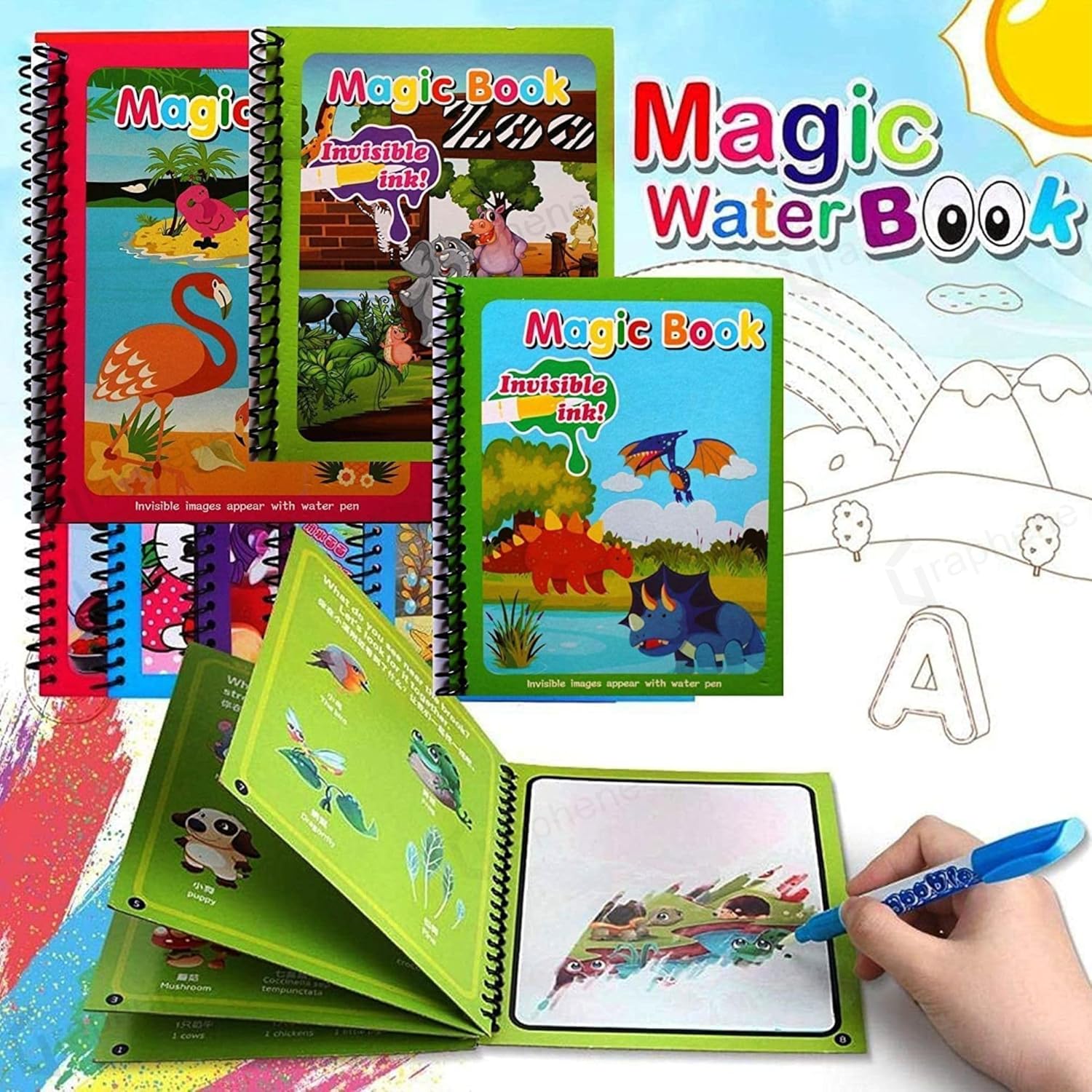 Magic Water drowing 4-Book