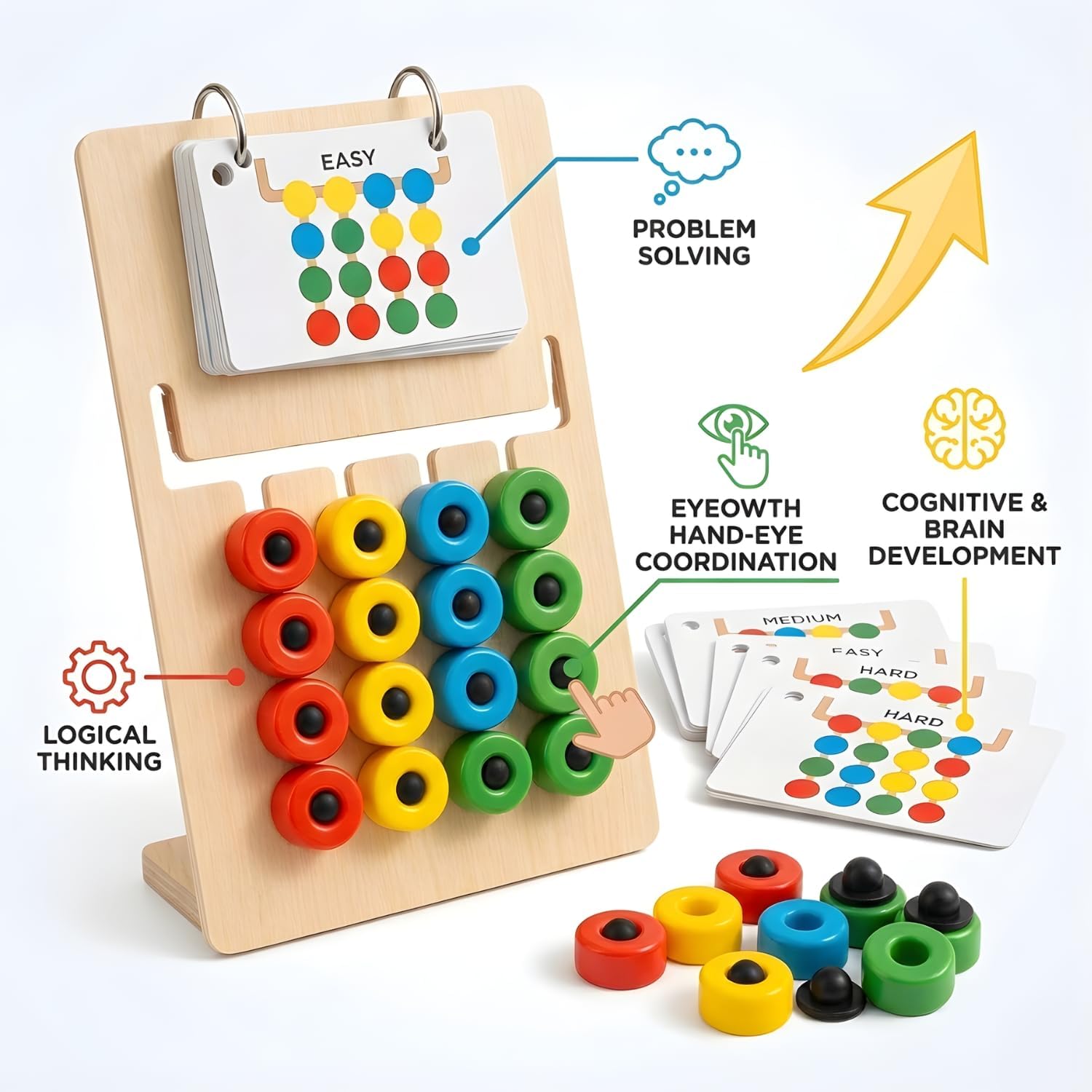 Wooden Color Matching Board