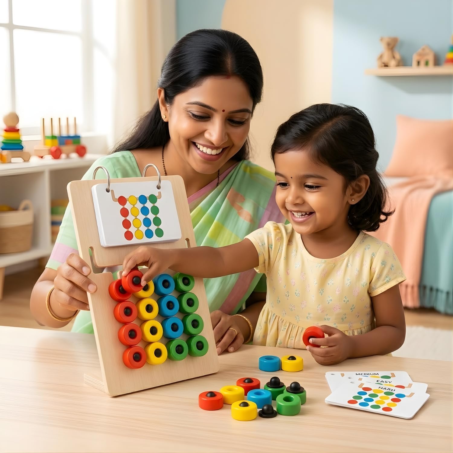 Wooden Color Matching Board